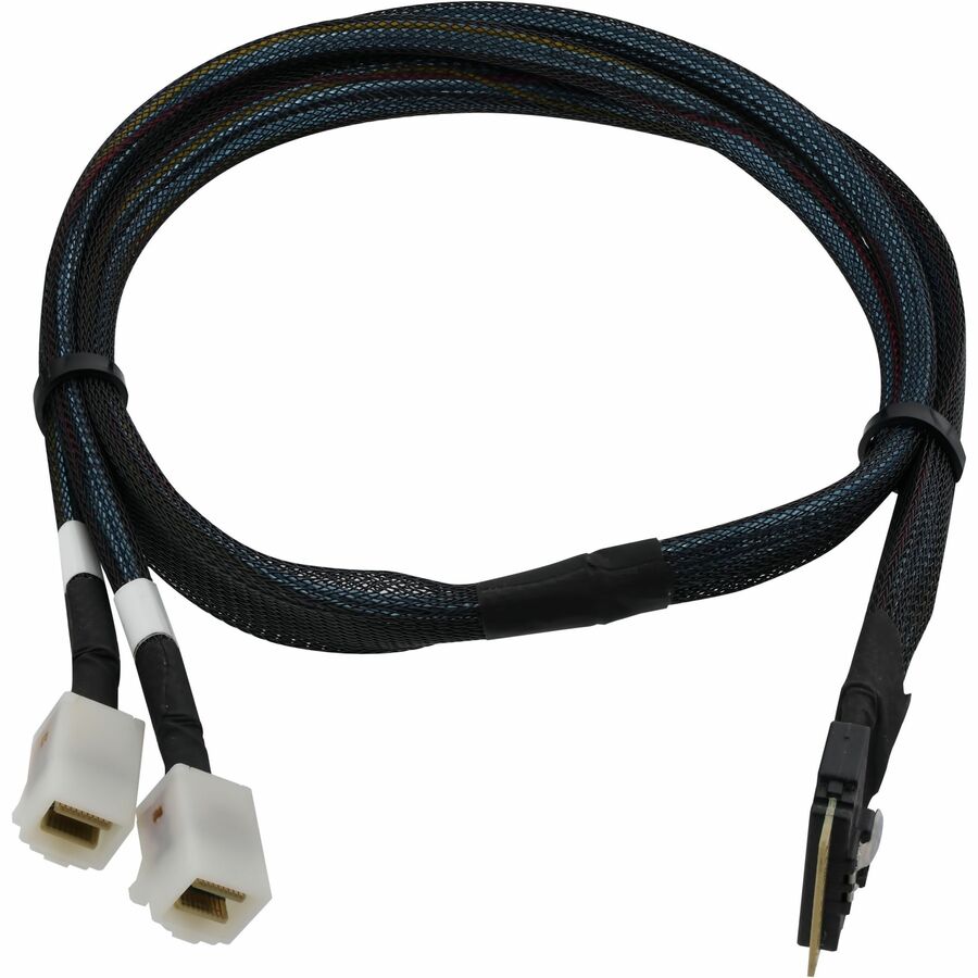 Microchip ACK-I-SlimSASx8-2MiniSAS-HDx4-SMC-0.8M - 2.62 ft Mini-SAS HD/SlimSAS Data Transfer Cable for RAID Adapter, Host Bus Adapter, Backplane, Enclosure - First End: 8 x SFF-8654 SlimSAS -