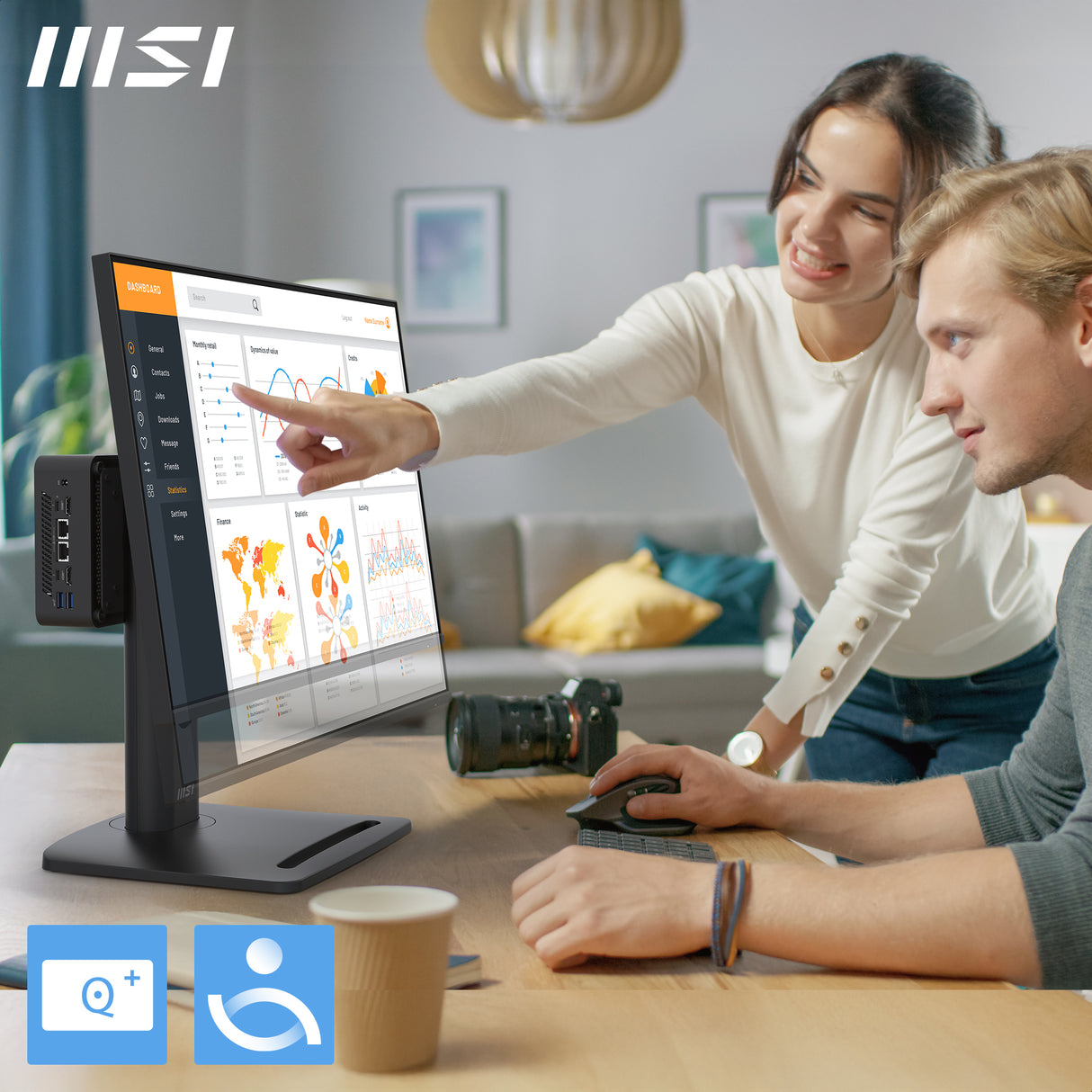 MSI PRO MP245PG E14, 23.8’ IPS, FHD, 144Hz, 4ms GTG, Height Adj. stand, Speaker
