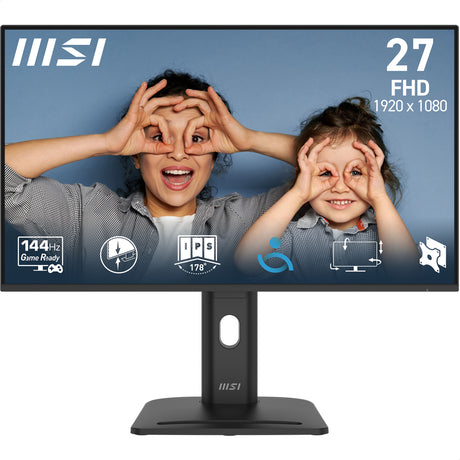 MSI PRO MP275PG E14, 27’ IPS, FHD, 144Hz, 4ms GTG, Height Adj. stand, Speaker