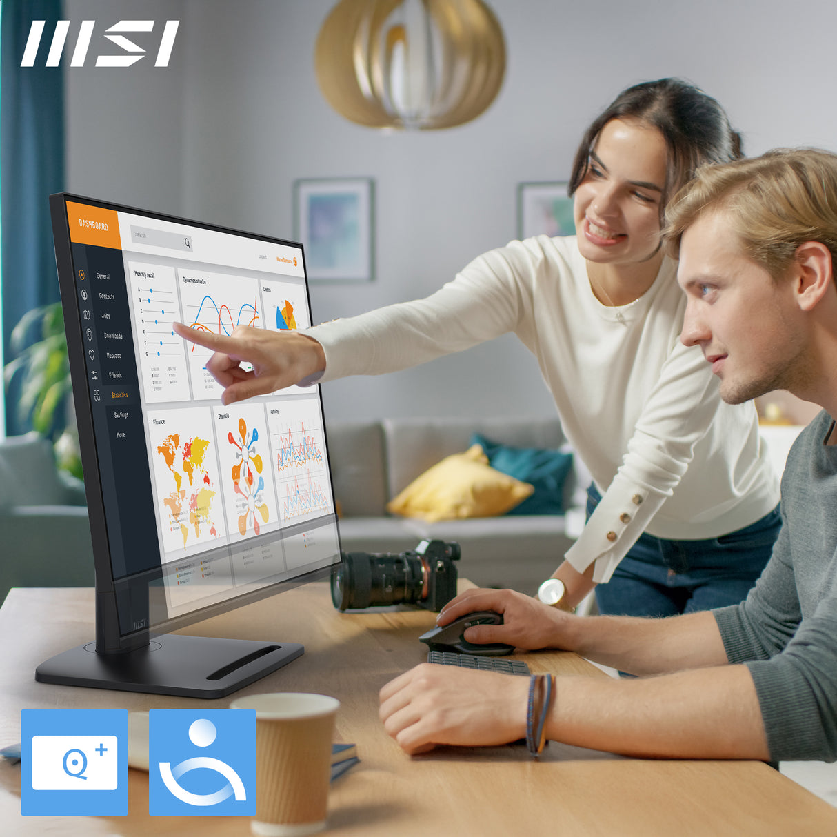 MSI PRO MP275PG E14, 27’ IPS, FHD, 144Hz, 4ms GTG, Height Adj. stand, Speaker