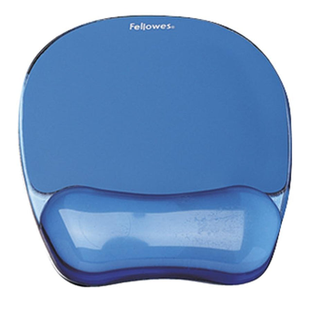 Fellowes 91141 Blue Crystal Msepad/Wrist Rest
