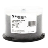 Verbatim DVD-R DataLife Plus Printable Recordable Disc, 4.7 GB, 16x, Spindle, White, 50/Pack (95079)