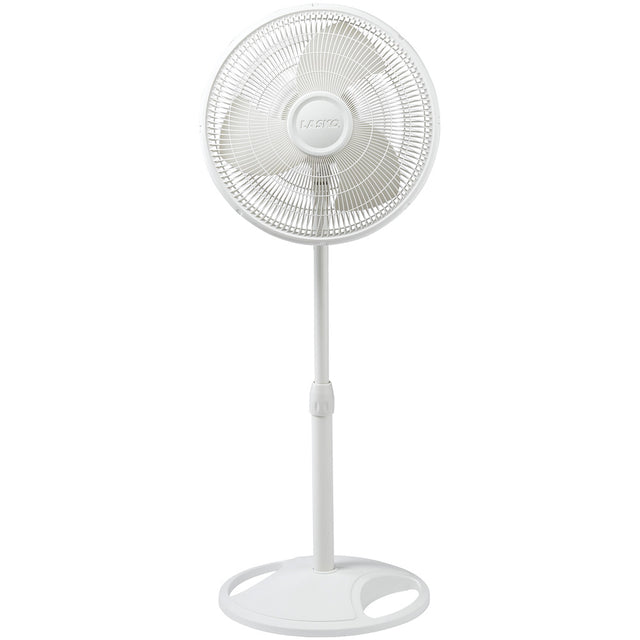 Lasko 16 Adjustable 3-Speed Oscillating Stand Fan, White