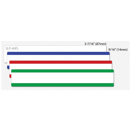 SEIKO SMART LABEL FILE FOLDER LABELS
Labels - Blue;Green;Pink;Yellow - 0.56 in x 3.44 in - for SLP400