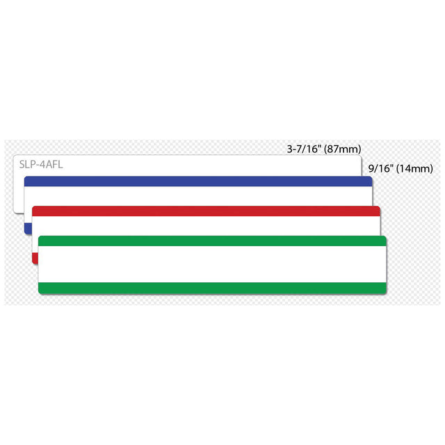 SEIKO SMART LABEL FILE FOLDER LABELS
Labels - Blue;Green;Pink;Yellow - 0.56 in x 3.44 in - for SLP400