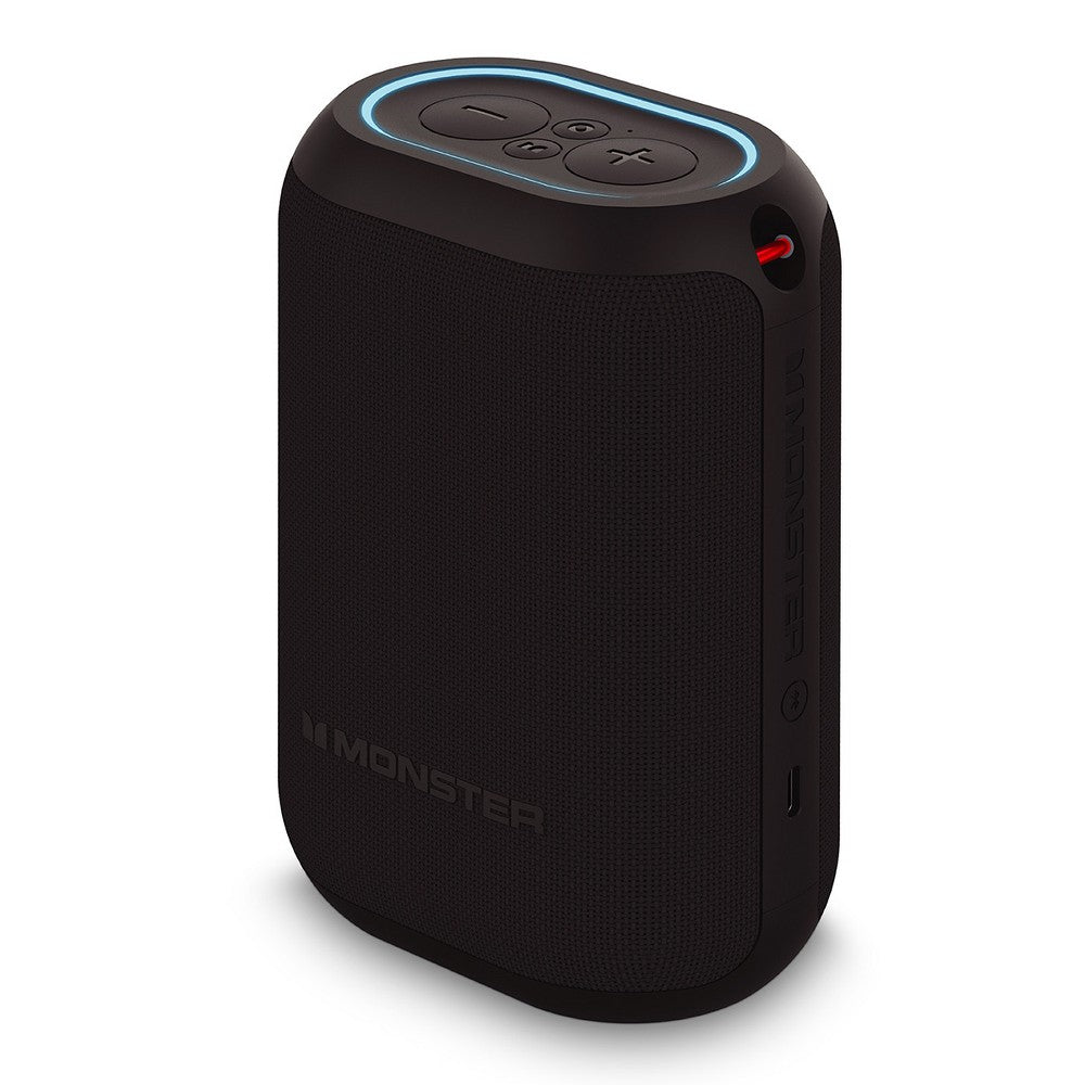 Monster DNA One Waterproof Portable Bluetooth Speaker With Omnidirectional Sound & Qi Wireless Charging Base