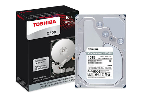 Toshiba X300 10TB 7200RPM SATA III 6Gb/s 3.5 Internal Hard Drive