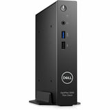 Dell OptiPlex 3000 Thin Client - Intel Pentium Silver N6005 Quad-core (4 Core) 2 GHz - Black - Intel Chip - 8 GB RAM DDR4 SDRAM - DDR4-2933/PC4-23400 - 256 GB SSD - Intel UHD Graphics - Ethernet