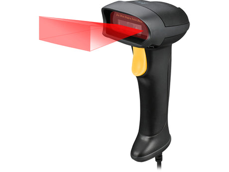 Adesso NuScan 2500TU Heavy Duty Long Range Handheld 1D/2D Barcode Scanner, USB, Spill Resistant, Antimicrobial, Drop Protection - NUSCAN2500TU