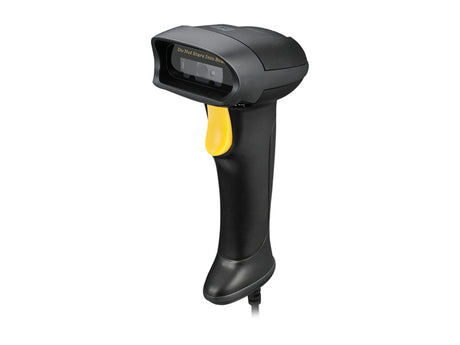 Adesso NuScan 2500TU Heavy Duty Long Range Handheld 1D/2D Barcode Scanner, USB, Spill Resistant, Antimicrobial, Drop Protection - NUSCAN2500TU