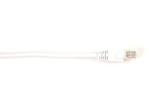 Black Box Connect CAT6 250 MHZ ETHERNET Patch Cable UTP PVC SNAGLESS White 20 FT