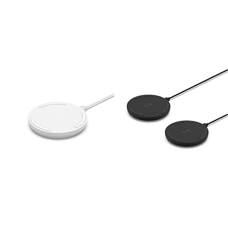 Belkin Quick Charge Wireless Charging Pad - 15W Qi-Certified Charger Pad for iPhone & Quick Charge Wireless Charging Pad - 2-Pack - 10W Qi-Certified Charger Pad white 15W Pad Charger+ Charging Pad