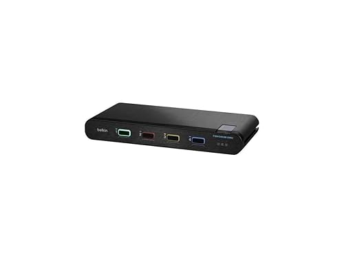 Belkin Universal 2nd Gen Secure KVM Switch, 4-Port Single Head No CAC
