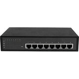 StarTech.com 8 Port Unmanaged Industrial Gigabit Power Over Ethernet Switch - 802.3af/at PoE+ Switch - Wall Mountable - PoE Network Switch (IES81000POE)