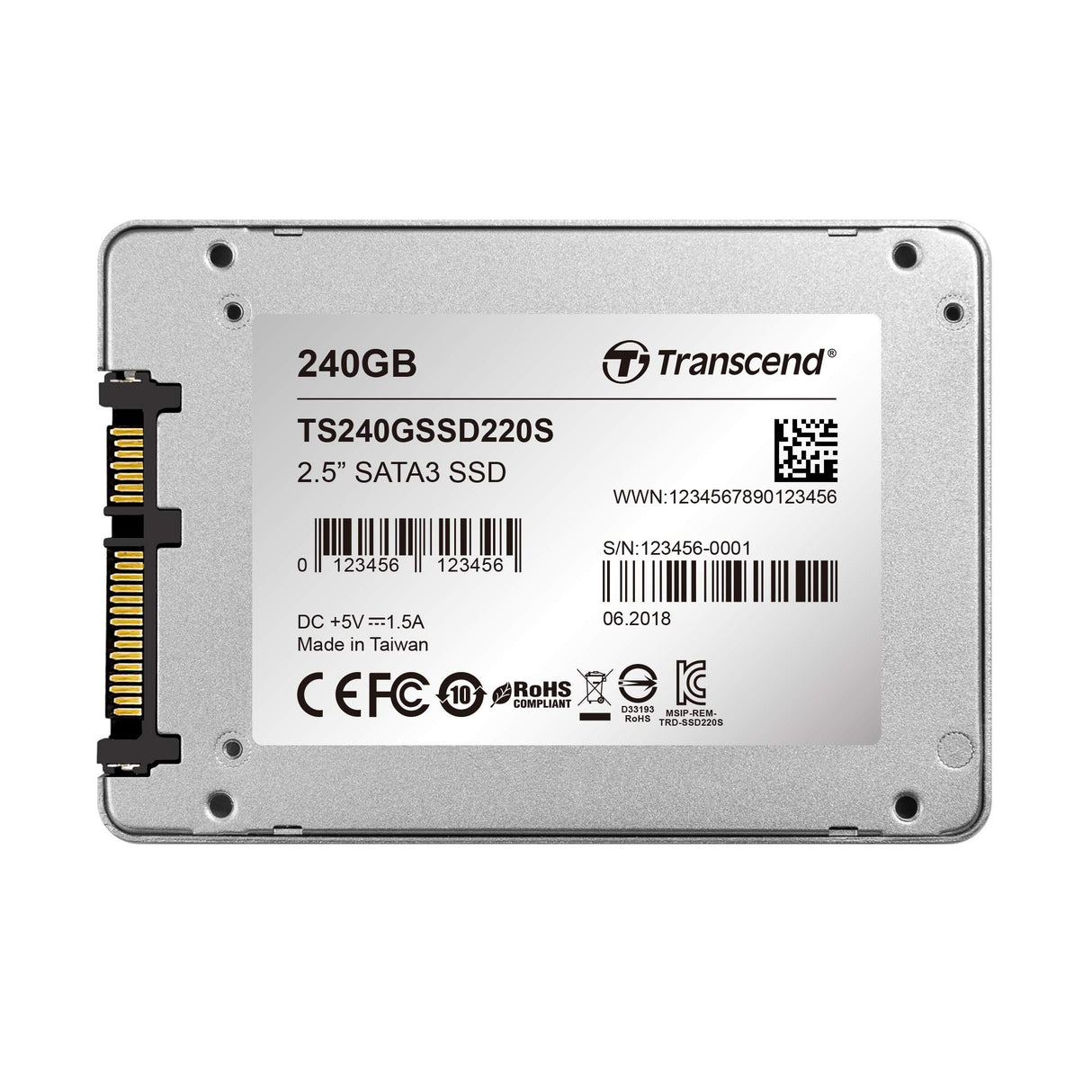 Transcend 240 GB 2.5 Inch Internal Solid State Drive - SATA