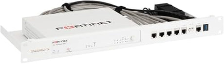 Rackmount.IT Industrial Rack Mount Kit for Fortinet FortiGate 50G Series – Hardened 1U 19” Rackmount – Front-Facing Ports & Antenna Punch-Outs (RM-FR-T21I)
