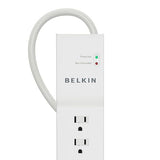 Belkin 7-Outlet Commercial Power Strip Surge Protector with 6-Foot Power Cord, 750 Joules (BE107000-06-CM) 6' 7-Outlet Power Strip