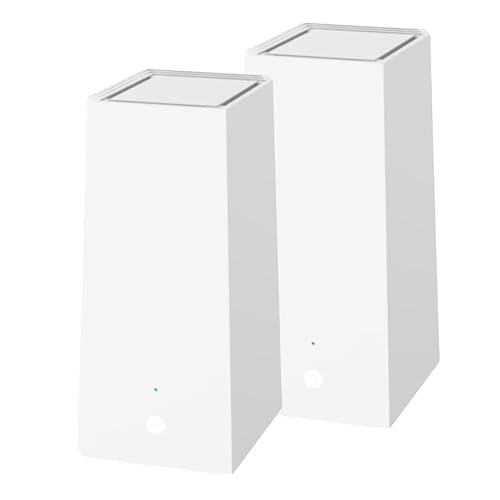 Motorola MQ20 WiFi 6E Router with Easy Mesh, Tri-Band 8.4 Gbps Speed, 3000 sq. ft Coverage, Advanced Parental Controls, Next-Gen Security & Seamless Device Management - White, Dual Pack White Dual Pack