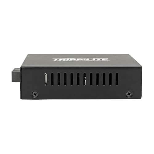 Tripp Lite Singlemode Fiber Media Converter, Fiber to Ethernet Converter, Gigabit, POE+, 10/100/1000 SC, 1310 nm, 20 km (N785-P01-SC-SM1) Singlemode 20 km (12.4 mi) SC / Singlemode
