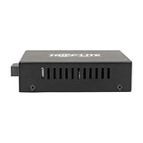 Tripp Lite Singlemode Fiber Media Converter, Fiber to Ethernet Converter, Gigabit, POE+, 10/100/1000 SC, 1310 nm, 20 km (N785-P01-SC-SM1) Singlemode 20 km (12.4 mi) SC / Singlemode