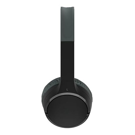 Belkin SoundForm Children's Mini Wireless Headphones with Built-in Microphone and Fun Sticker 30 Hours Playback - Study Holidays on Ear Headphones for iPhone, iPad, Galaxy, Black