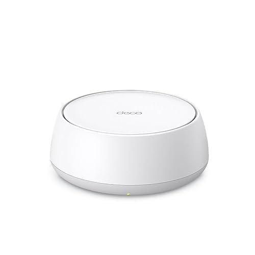 TP-Link Dual-Band BE5000 WiFi 7 Mesh Wi-Fi Router (Deco BE25) – Supports 150+ Devices, 5GHz/2.4GHz, 2.5Gbps Ports, MLO, 4K-QAM, HomeShield Security, Universal Compatibility (1-Pack) Wi-Fi 7 | BE5000, Dual-Band Add-on
