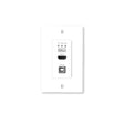 Hall Technologies HT-DSCV1-70-TX Single Gang High-Definition Baseband Transmission Wall Plate Transmitter and Receiver with USB Hub & Audio Extraction