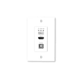 Hall Technologies HT-DSCV1-70-TX Single Gang High-Definition Baseband Transmission Wall Plate Transmitter and Receiver with USB Hub & Audio Extraction