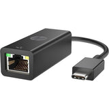 HP Ethernet Adapter - USB Type C - 128 MB/s Data Transfer Rate - 1 - Twisted Pair - 1000Base-T - TAA Compliant