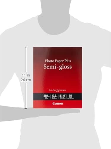 Canon Photo Paper Plus Semi-Gloss 8 x 10 (50 Sheets) (SG-201 8X10)