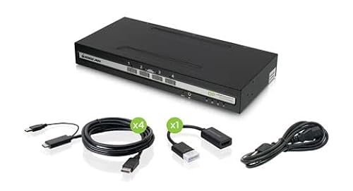 IOGEAR 4-Port Single View HDMI Secure KVM Switch PP4.0 TAA COMPLIAN