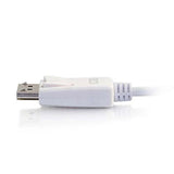 C2G 26880 USB-C to DisplayPort Adapter Cable 4K 30Hz, White (6 Feet, 1.82 Meters)