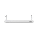 StarTech.com Under Desk Cable Management Tray, Length Adjustable, Clamp-On Installation, No Drilling Required, White White Adjustable Width