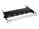 Tripp Lite High Density Rack Mount Fiber Enclosure Panel 5 Cassette 1U RM N482-01U Black 5-Cassette Panel