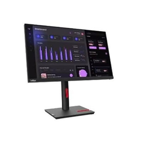 Lenovo ThinkVision T24i-30 23.8 Full HD LCD Monitor - 16:9 - Raven Black