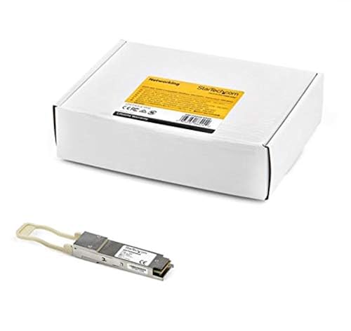 StarTech.com Dell EMC QSFP-40G-SR4 Compatible QSFP+ Module - 40GBASE-SR4-40GbE Multimode Fiber MMF Optic Transceiver - 40GE Gigabit Ethernet QSFP+ - MPO 150m - 850nm - DDM (QSFP40GSR4ES)