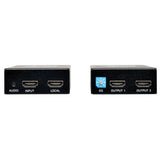 TRIPP LITE B126-2A1 HDMI Over Cat5 1 x 2 Extender Kit, 125 Feet, Black