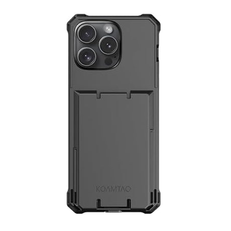 KOAMTAC KPCC - Protective Charging Case Compatible with iPhone 15 Pro Black