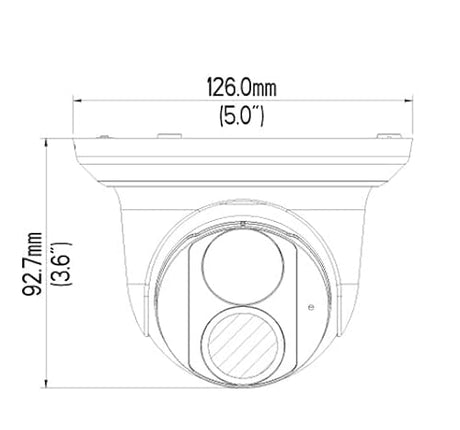 Geovision GV-EBD4704 4MP H.265 Super Low Lux WDR Pro IR Eyeball Dome IP Camera with 2.8mm Lens, Built-in Microphone