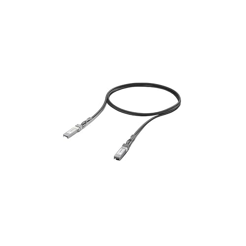 UBIQUITI SFP+ Direct Attach Cable, 10Gbps DAC Cable, 10Gbps Throughput Rate, 1m Length