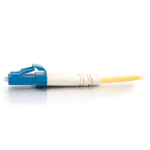 C2G 29191 OS2 Fiber Optic Cable - LC-LC 9/125 Duplex Single-Mode PVC Fiber Cable, Yellow (3.3 Feet, 1 Meter)