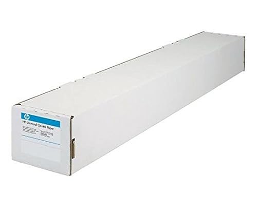 HP Designjet Large Format Paper for Inkjet Prints, 60 X 100 Ft, Coated White