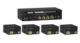 KanexPro HDMI® 1x4 Distribution Amplifier Over CAT5e/6 Outputs and PoC 60M