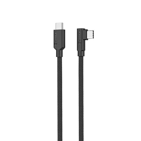 Alogic USB 2.0 Male to Male Elements Pro Right Angle USB-C to USB-C Cable, 2 Meter Length