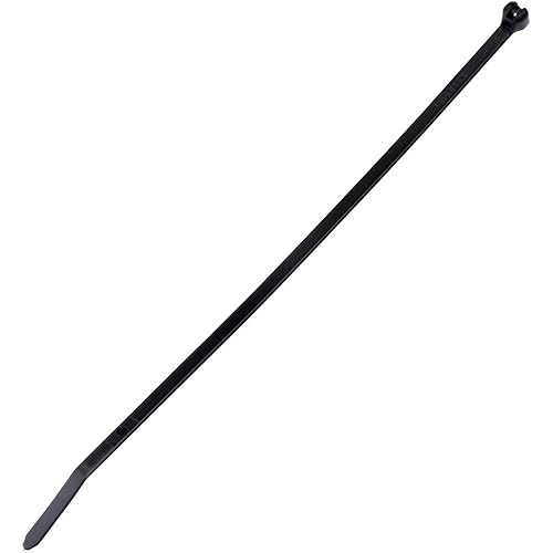 Panduit BT2M-M30 Cable Tie, Metal Barb, Miniature, Heat Stabilized Nylon 6.6, 7.9 Length, Black (1,000-Pack)