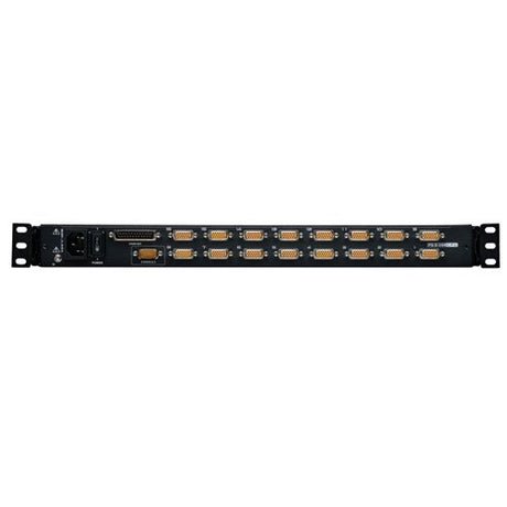 16port Console Kvm Switch W/ 19in LCD & 8 Ps2/Usb Combo Cables