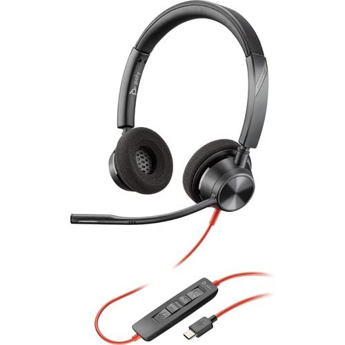 Poly BKwire 3320 Headset Wired Head-band Office/Call Center USB Type-C