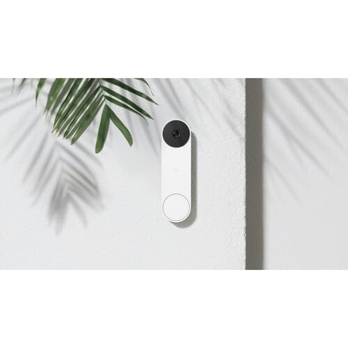 Google Nest Wi-Fi Video Smart Doorbell Camera (Battery Operated) - White (Renewed)