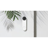 Google Nest Wi-Fi Video Smart Doorbell Camera (Battery Operated) - White (Renewed)