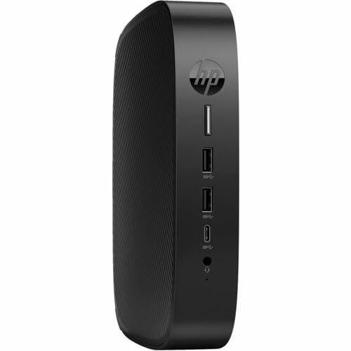 HP Elite t655 Thin Client Ryzen R2314 Quad-core (4 Core) 2.10 GHz - TAA Compliant - AMD Chip - 8 GB RAM DDR4 SDRAM - DDR4-3200/PC4-25600 - 256 GB SSD Radeon Graphics - Gigabit Ethernet - Windows 10 Io
